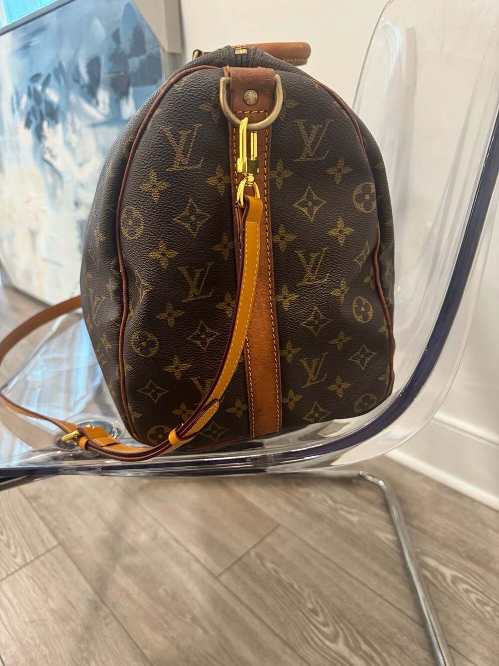 Louis Vuitton Keepall 45 Bandouliere Monogram Travel Bag Authenticated - Picture 5 of 13